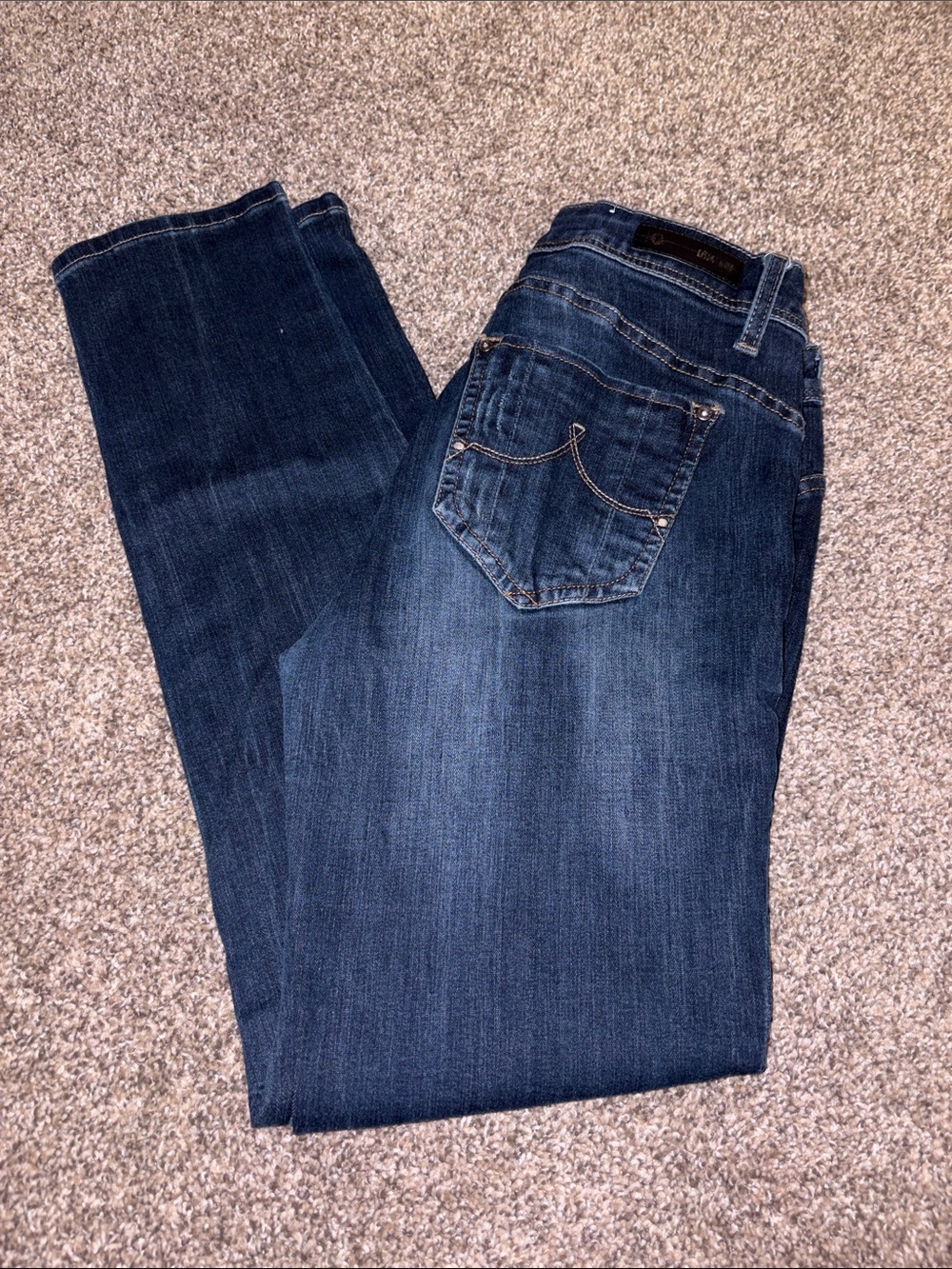 Grace in LA Women's Indigo Straight Leg Jeans